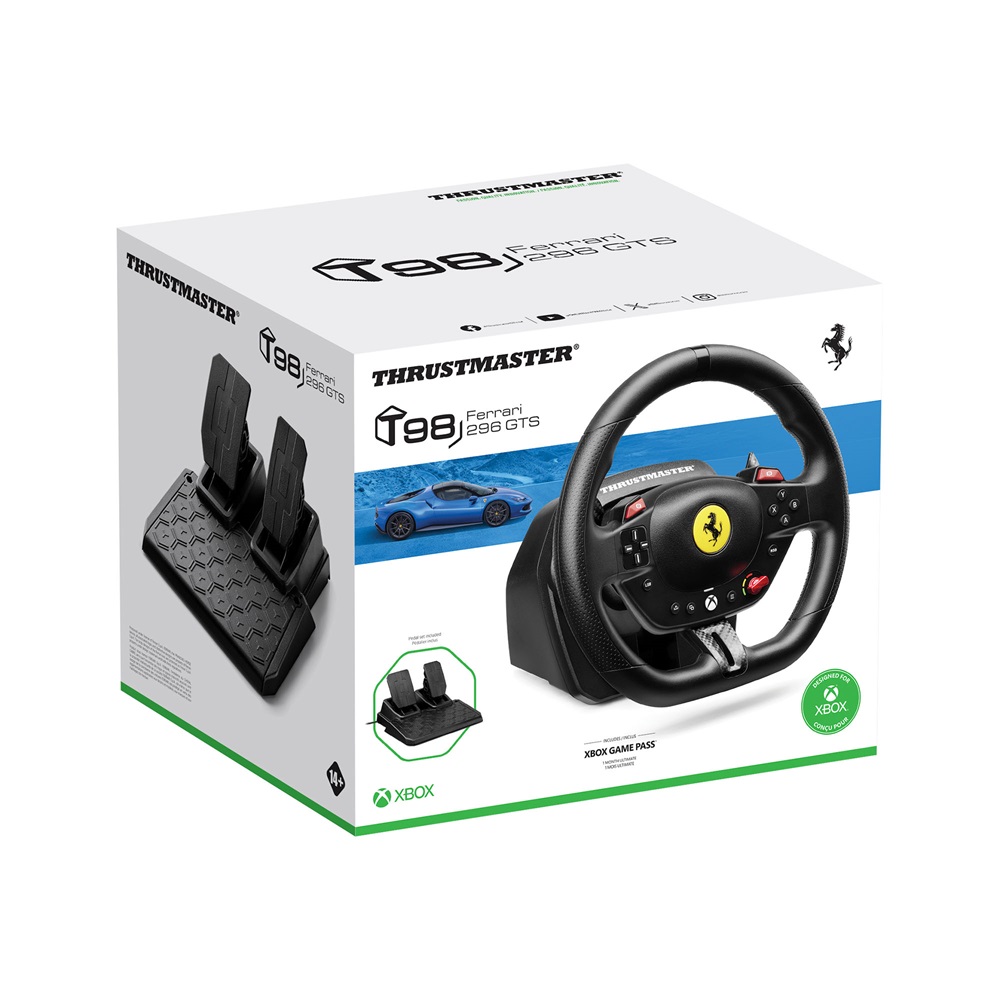 Thrustmaster 4460297 T98 Ferrari 296 Edition Xbox Series/Xbox One/PC kormány + pedál