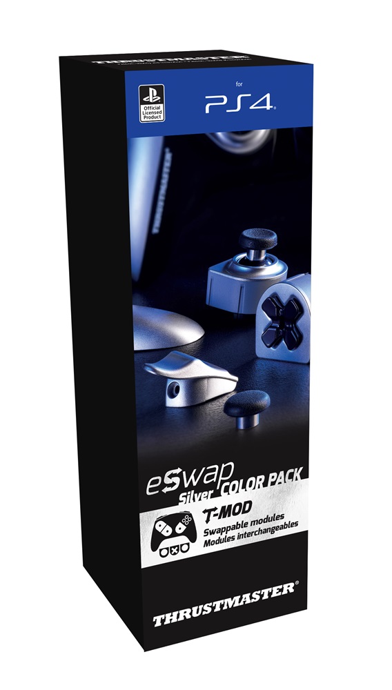 Thrustmaster 4160766 Eswap Pro PS4 kontrollerhez ezüst cserélhető modul