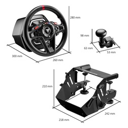 Thrustmaster 4460264 T128 Simtask Pack Xbox One/Series X/S/PC versenykormány+Steering Kit rögzítőrendszer+pedál csomag