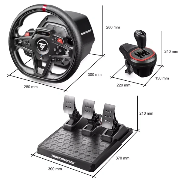 Thrustmaster T248R Shifter Pack  PC ,PS5/4 kormány + Add-On váltó + pedál
