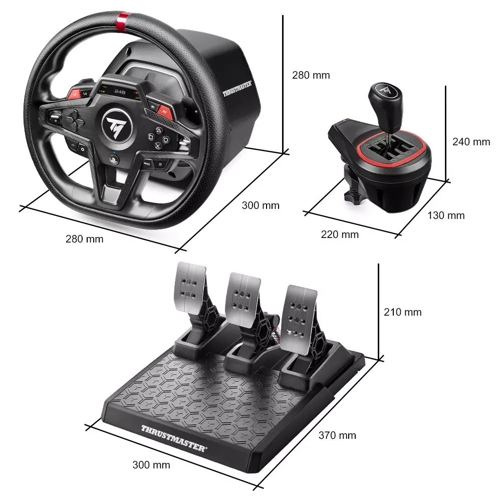 Thrustmaster T248R Shifter Pack  PC ,PS5/4 kormány + Add-On váltó + pedál