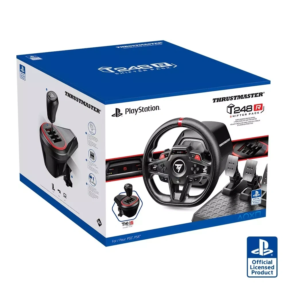 Thrustmaster T248R Shifter Pack  PC ,PS5/4 kormány + Add-On váltó + pedál