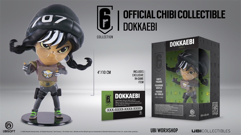 Tom Clancy`s Rainbow Six Siege - S4 - Dokkaebi Chibi figura