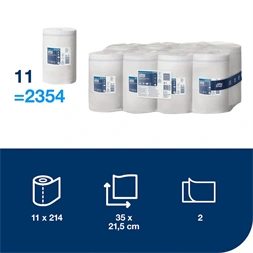 Tork 101221 Advanced 420 11 tek. 2r. mini, fehér, belsőmagos törlőpapír