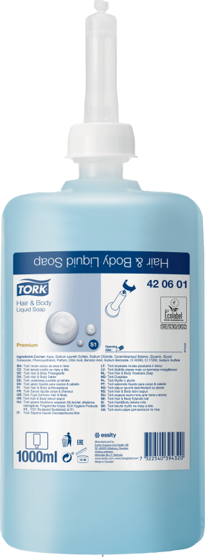 Tork Prémium 420601 pipere folyékony szappan (tusolásra is) 1 liter