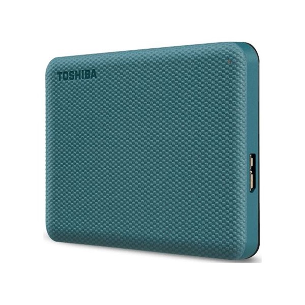Toshiba 2.5" 1TB Canvio Advance (USB3.0; ~5Gbps; NTFS/HFS+; Mac kompatibilis) zöld külső winchester