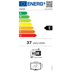Toshiba 40" 40LV2463DG Full HD Smart LED TV (Újszerű)