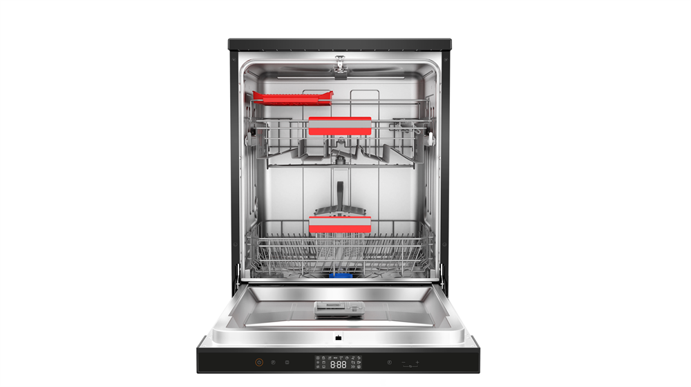 Toshiba DW-14F4EE(BS) fekete, programok száma: 8, szabadonálló, 14 terítékes mosogatógép (Újszerű)