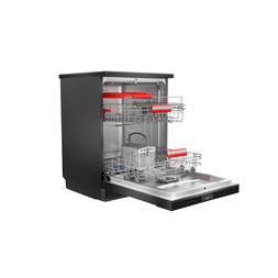 Toshiba DW-14F4EE(BS) fekete, programok száma: 8, szabadonálló, 14 terítékes mosogatógép (Újszerű)