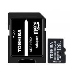 Toshiba M203 128GB SD micro (SDXC Class 10 UHS-I U1) (THN-M203K1280EA) memóriakártya adapterrel