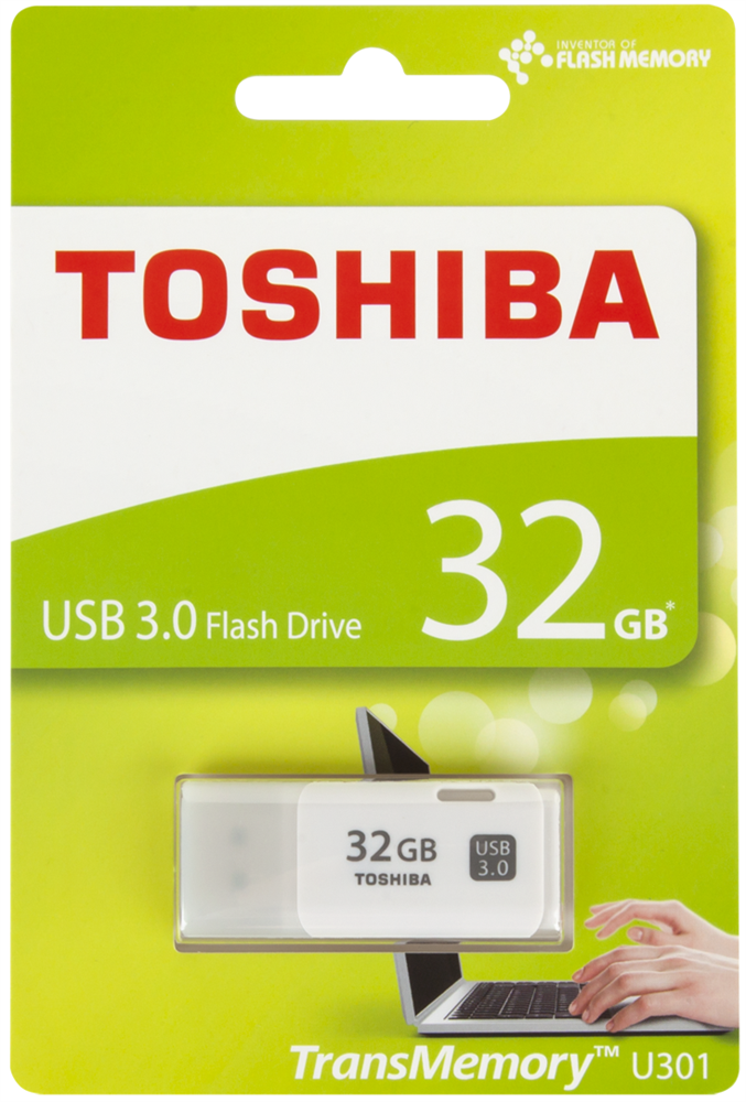 Toshiba UT32GHW3 32GB USB3.0 "Hayabusa" fehér Flash Drive