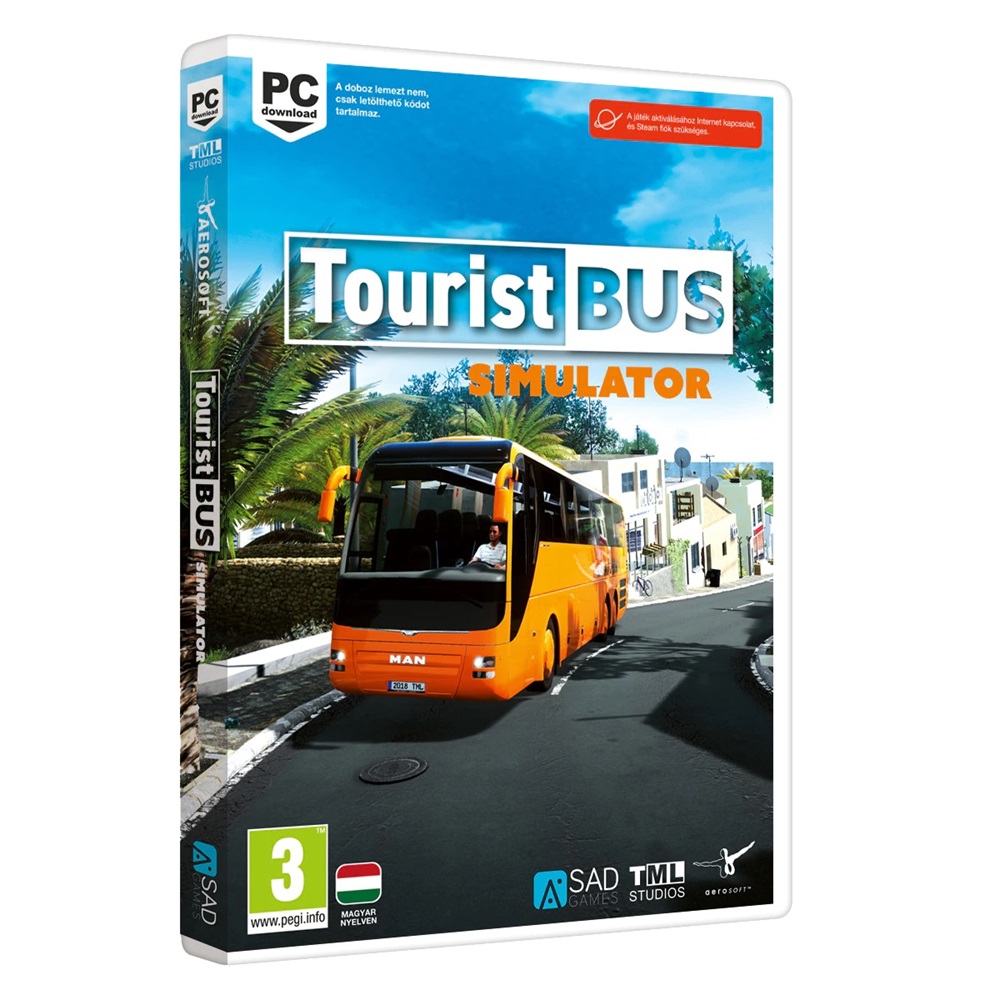 Tourist Bus Simulator Pc játékszoftver (Újszerű)