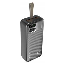 Tracer Blaze 30 000 mAh PD 65W Quick Charge 3.0 fekete hordozható power bank
