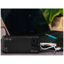 Tracer Blaze 30 000 mAh PD 65W Quick Charge 3.0 fekete hordozható power bank