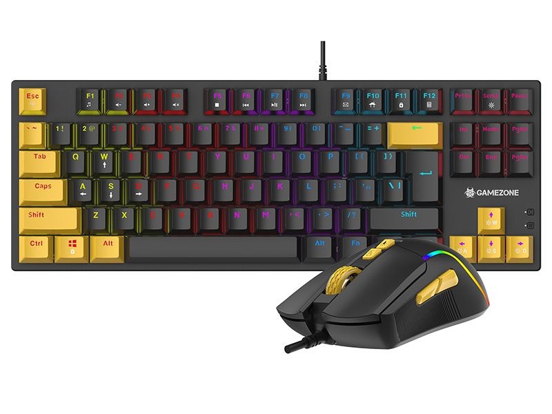 Tracer Hornet 87 GameZone ENG USB fekete mechanikus billentyűzet és egér