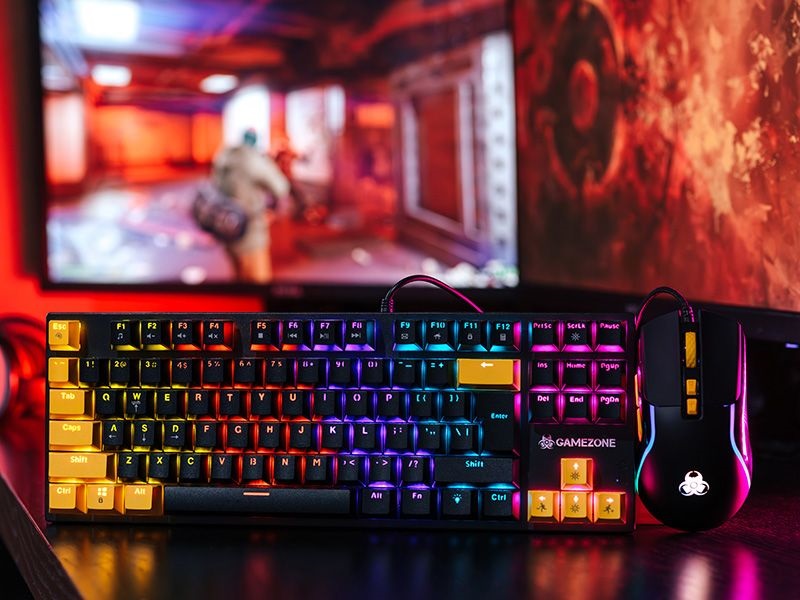 Tracer Hornet 87 GameZone ENG USB fekete mechanikus billentyűzet és egér