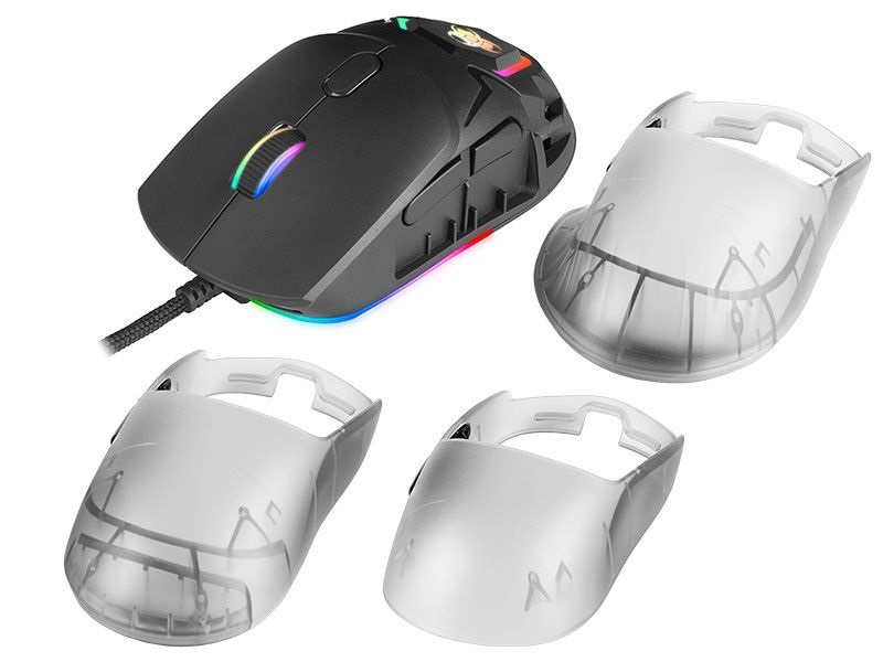 Tracer Neon GameZone USB RGB fekete/átlátszó egér