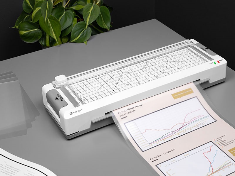 Tracer TRANIS47269 TRL-7  All-in-One A4 25 cm/perc fehér-szürke laminálógép