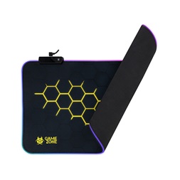 Tracer TRAPAD47546 HEXY1 GameZone 800x300mm RGB világítás texturált szövet fekete billentyűzet és egérpad