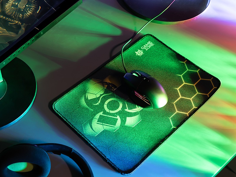 Tracer TRAPAD47548 HEXY3 GameZone 350x280mm texturált szövet fekete egérpad