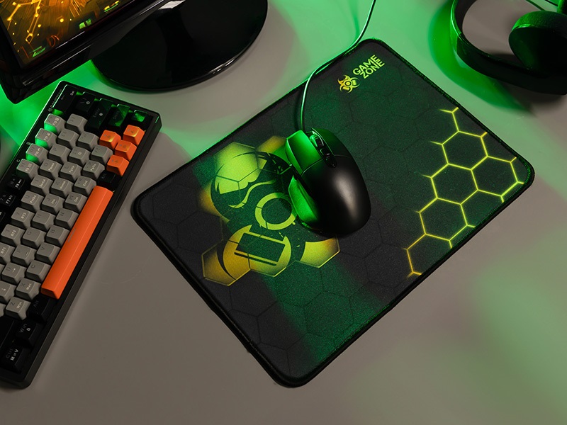 Tracer TRAPAD47548 HEXY3 GameZone 350x280mm texturált szövet fekete egérpad