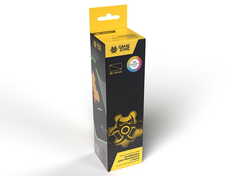 Tracer TRAPAD47549 Maxi RGB GameZone 800x300 mm RGB világítás szövet fekete billentyűzet és egérpad