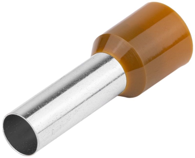 Tracon E129 25 mm2 50 db Szigetelt barna érvéghüvely