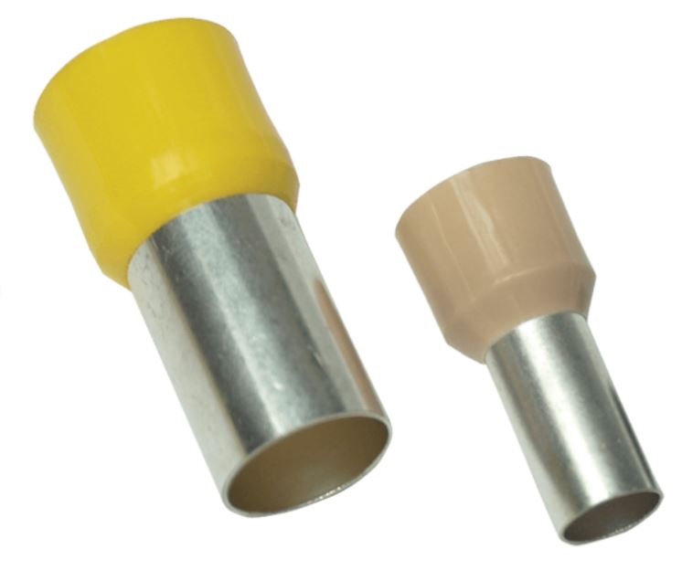 Tracon E130 35 mm2 50 db/csomag szigetelt bézs érvéghüvely