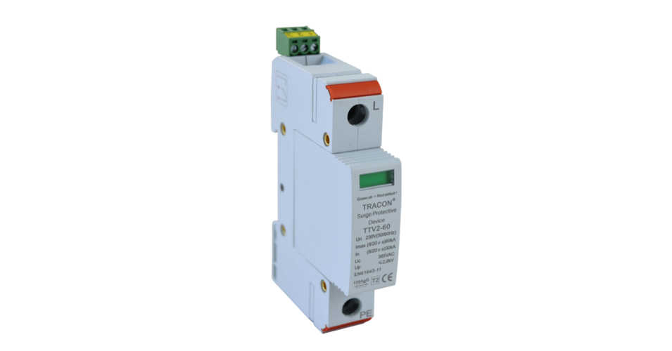 Tracon ESPD2-DC40-1000 cserélhető betéttel típusú túlfeszültség levezető