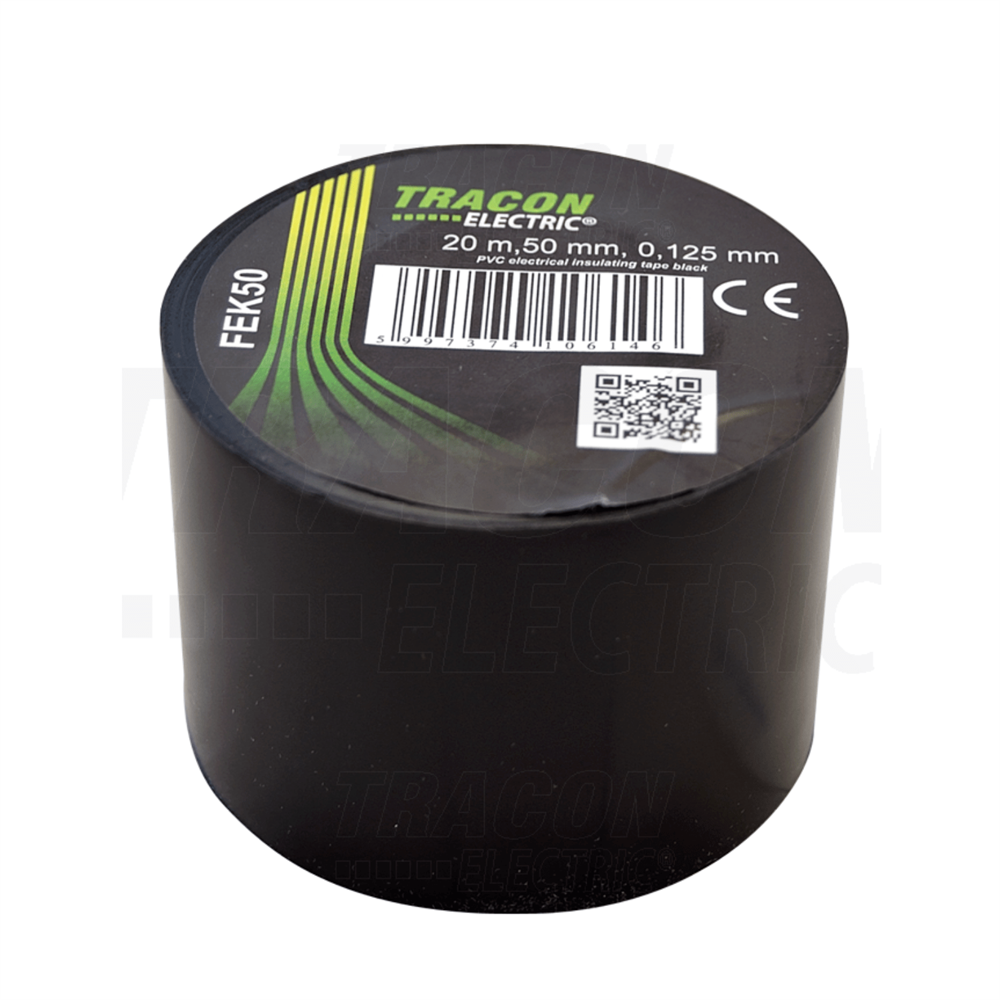 Tracon FEK50 50 mm x 20 m fekete szigetelőszalag