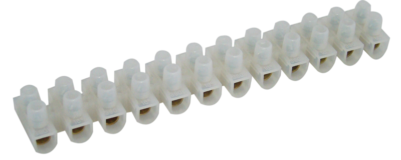 Tracon Flex. S5A-H-L H profil, 12 tag, 4mm2, 450VAC, 25A, PP,10 db/csomag natúr nyomólemezes sorozatkapocs