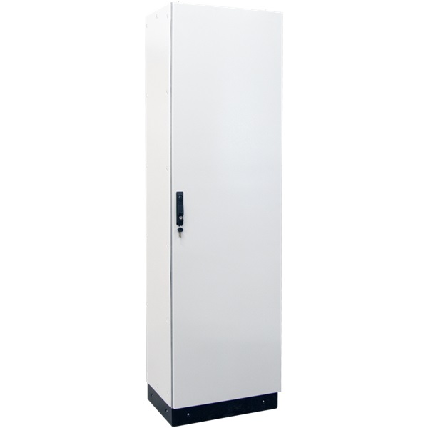 Tracon TGEFM6021040 teli szerelőlappal W×L×H=600×2100×400 / IP54 moduláris fémajtós fém elosztószekrény