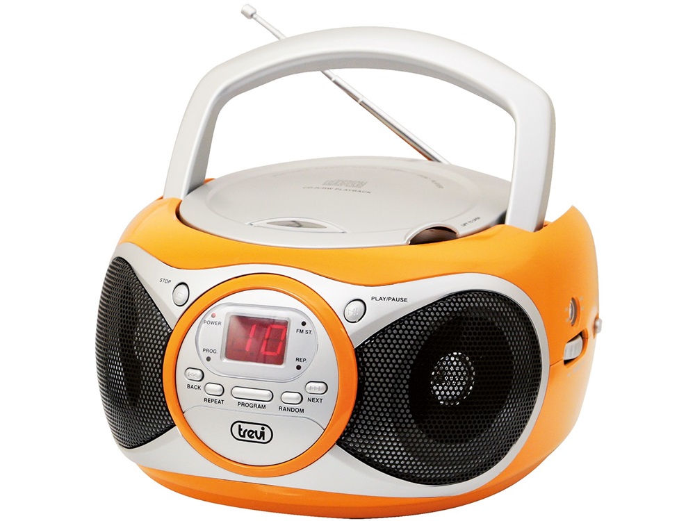 Trevi CD 512 hordozható narancssárga FM/AUX/CD boombox