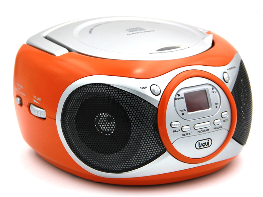Trevi CD 512 hordozható narancssárga FM/AUX/CD boombox