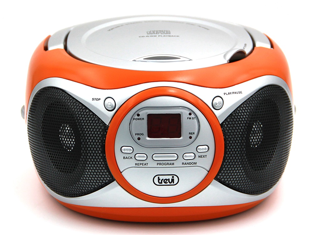 Trevi CD 512 hordozható narancssárga FM/AUX/CD boombox