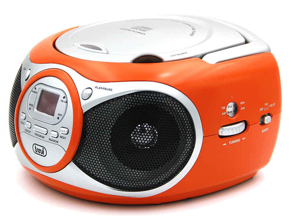 Trevi CD 512 hordozható narancssárga FM/AUX/CD boombox