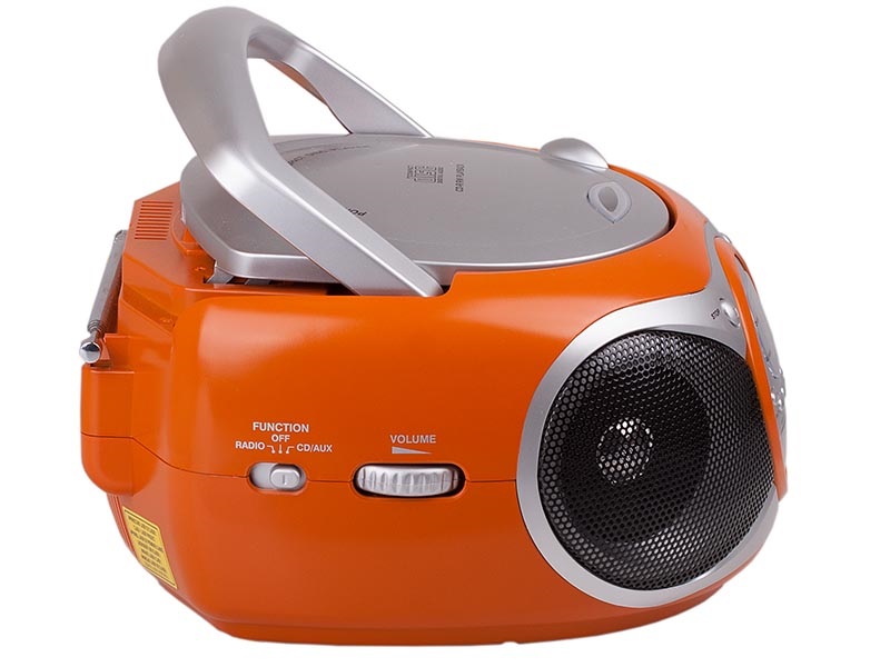 Trevi CD 512 hordozható narancssárga FM/AUX/CD boombox
