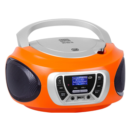 Trevi CMP 510 DAB hordozható CD/DAB/DAB+/FM/AUX/USB narancssárga boombox