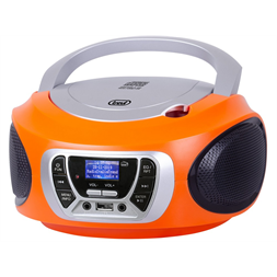 Trevi CMP 510 DAB hordozható CD/DAB/DAB+/FM/AUX/USB narancssárga boombox