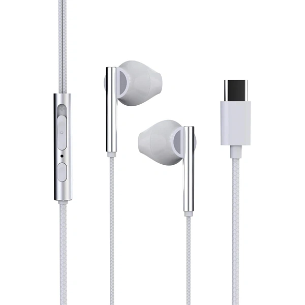 Trevi HMP 700C USB-C fehér mikrofonos fülhallgató