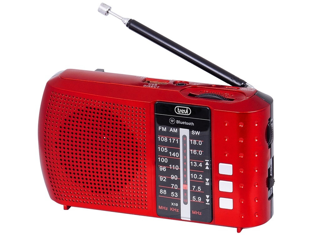 Trevi RA 7F20 akkumulátoros BT/USB piros rádió