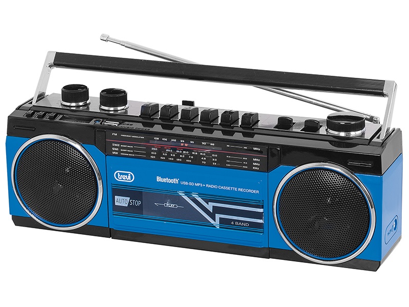Trevi RR501 retro Bluetooth/USB kék kazettás rádió