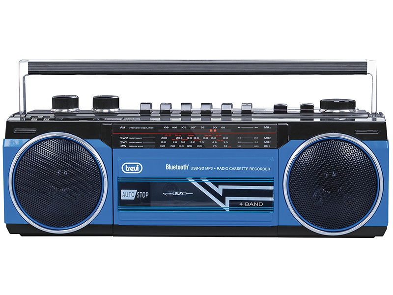 Trevi RR501 retro Bluetooth/USB kék kazettás rádió