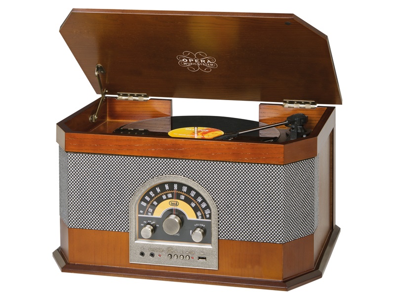 Trevi TT 1040 E USB/Bluetooth fa retro bakelit lemezjátszó