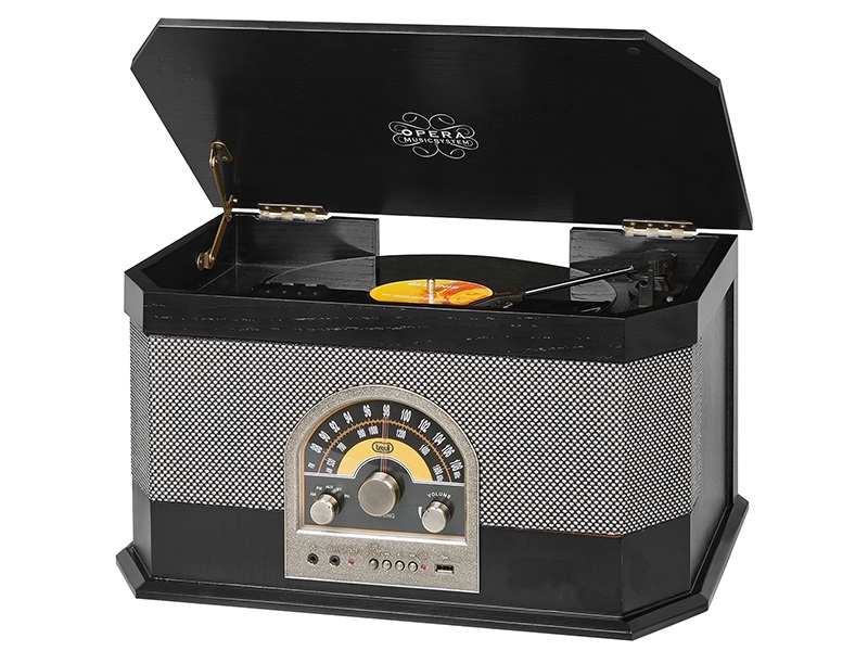 Trevi TT 1040 E USB/Bluetooth fekete retro bakelit lemezjátszó