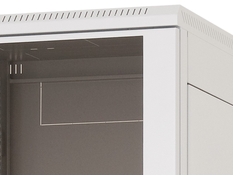 Triton 19" 27U 800x1000 mm Biztonsági üvegajtóval, teherbírás 800kg, fekete álló rack szekrény