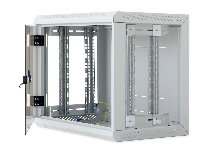 Triton 19" 6U 495mm mély egyrészes fali rack szekrény