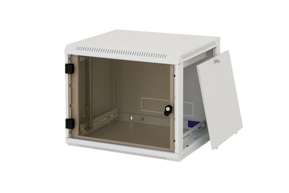 Triton 19" 6U 595mm mély egyrészes fali rack szekrény
