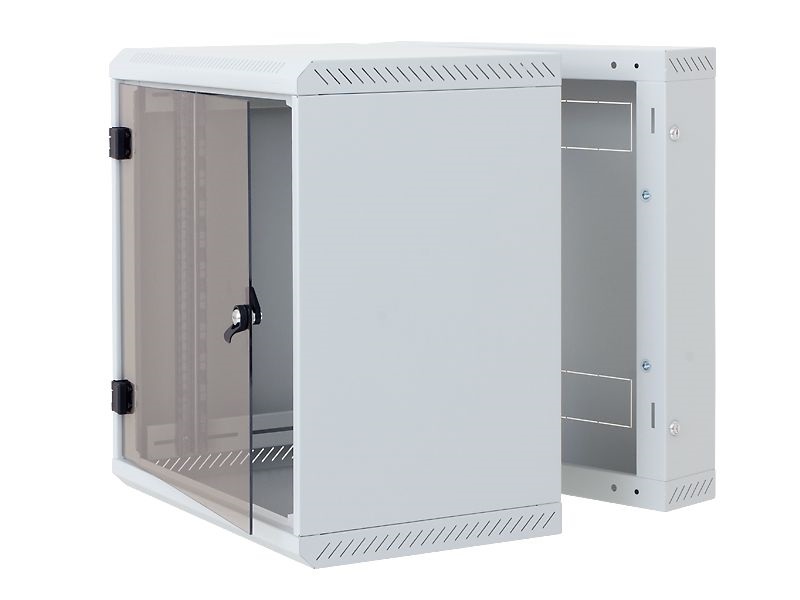 Triton 19" 9U 515mm mély kétrészes fali rack szekrény