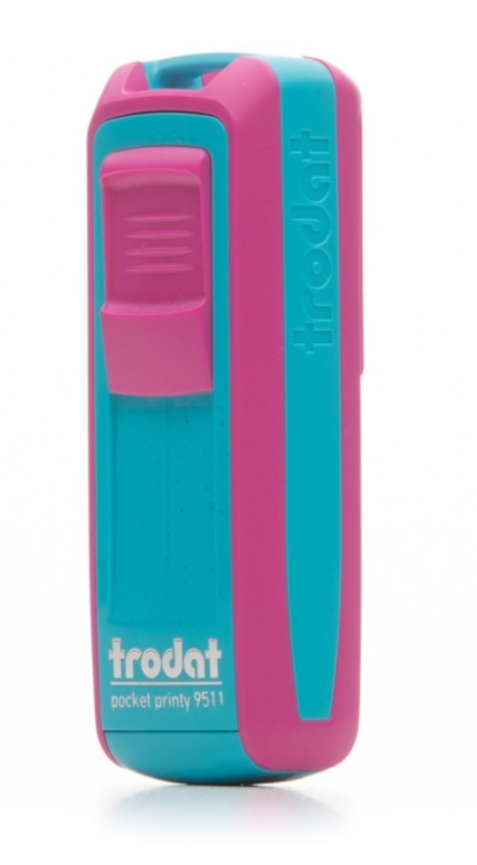 Trodat Pocket Printy 9511 pink/türkiz bélyegző